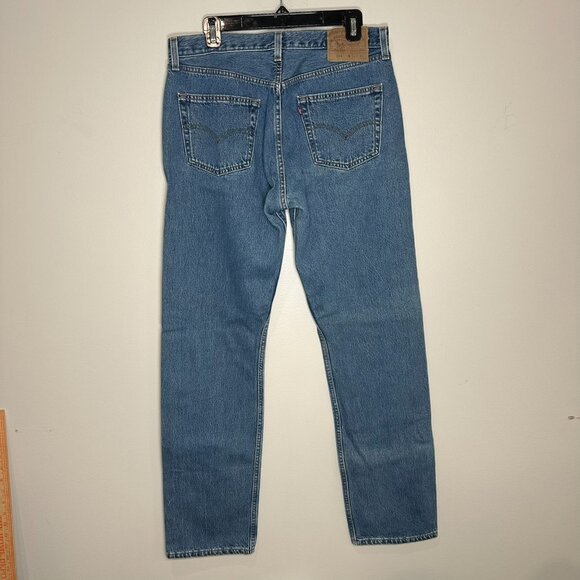 Levis 501XX Button Fly Light Blue Denim USA Jeans 34x34 in Vintage YTK Straight - Picture 9 of 11